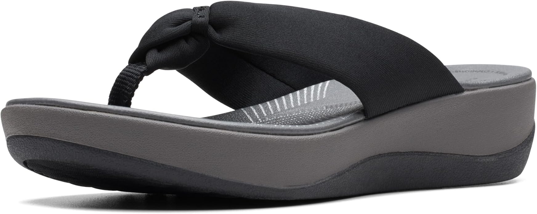 Clarks Women Slippers Black Grey Comfortable Casual Everyday Wear – Safqqa Egypt