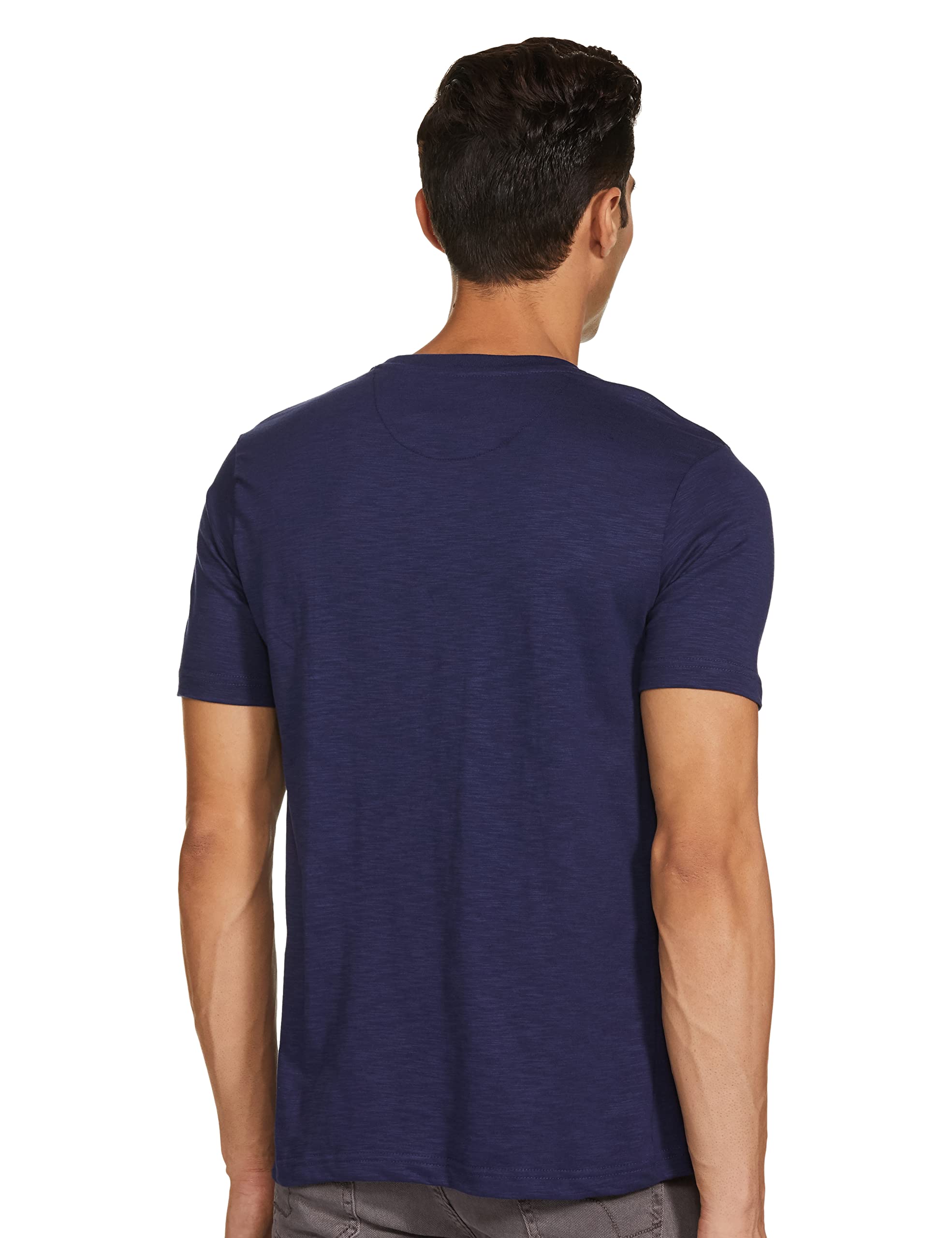 تيشيرت رجالي نصف كم من القطن بقصّة عادية من سيمبول