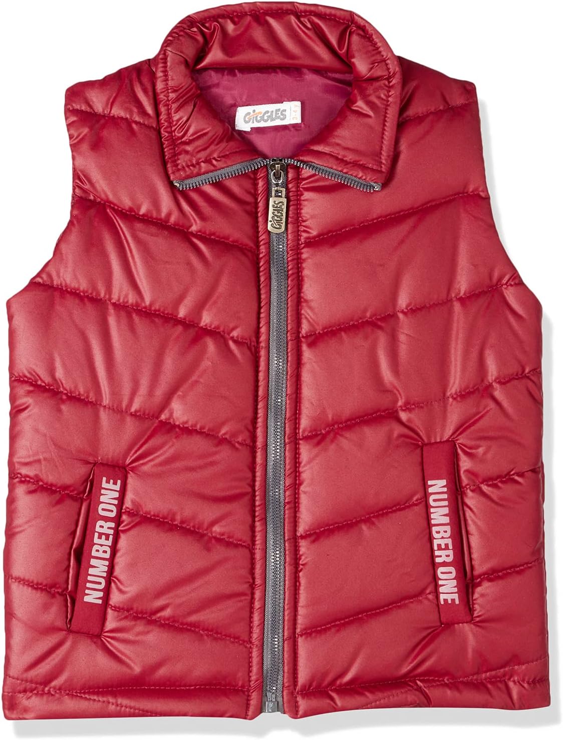 سترة مبطنة بسحاب من Giggles للأولاد تجمع بين الدفء والراحة والتصميم العصري.