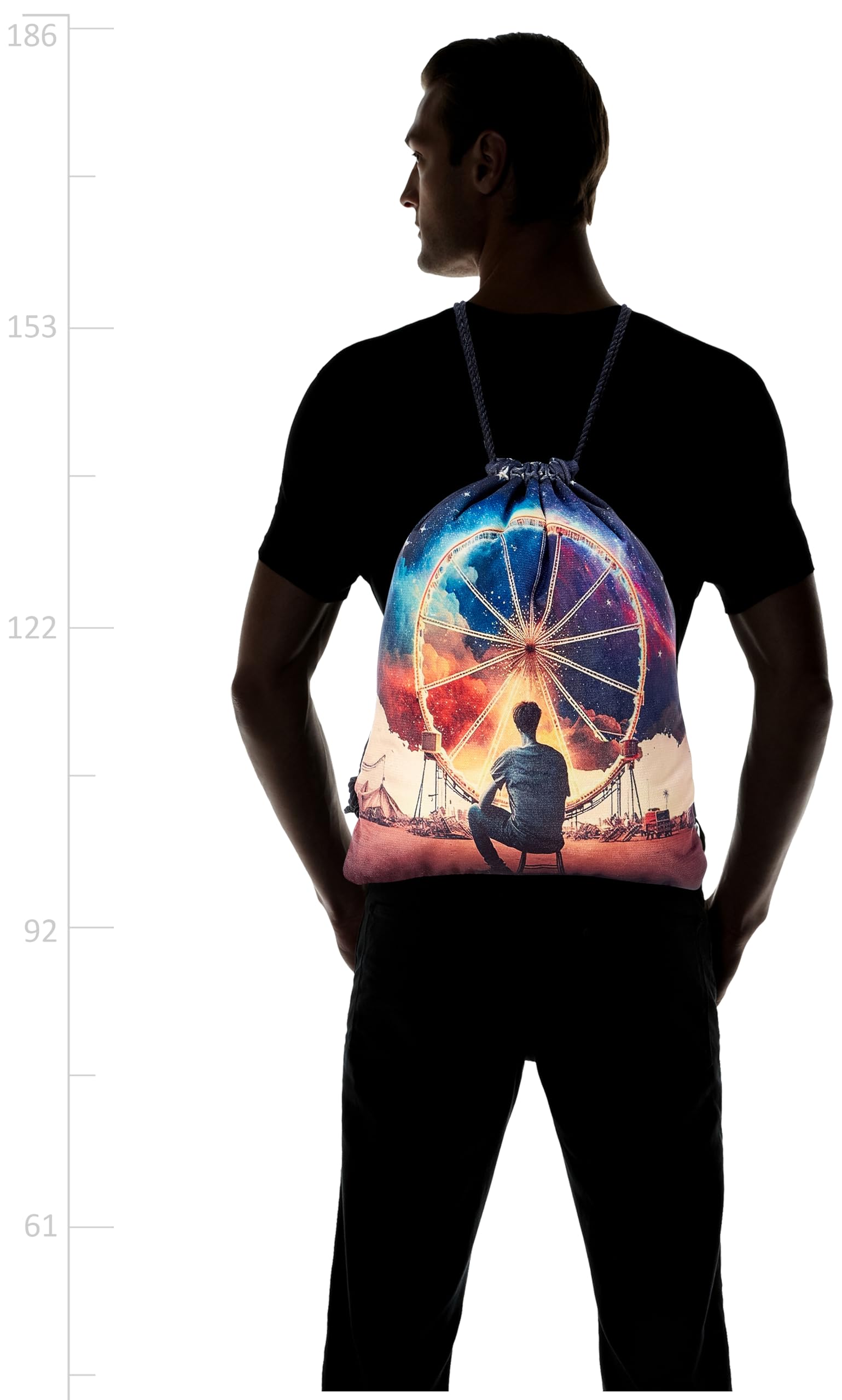 شنطة برباط من تات - 1008، متعددة الالوان، مقاس L