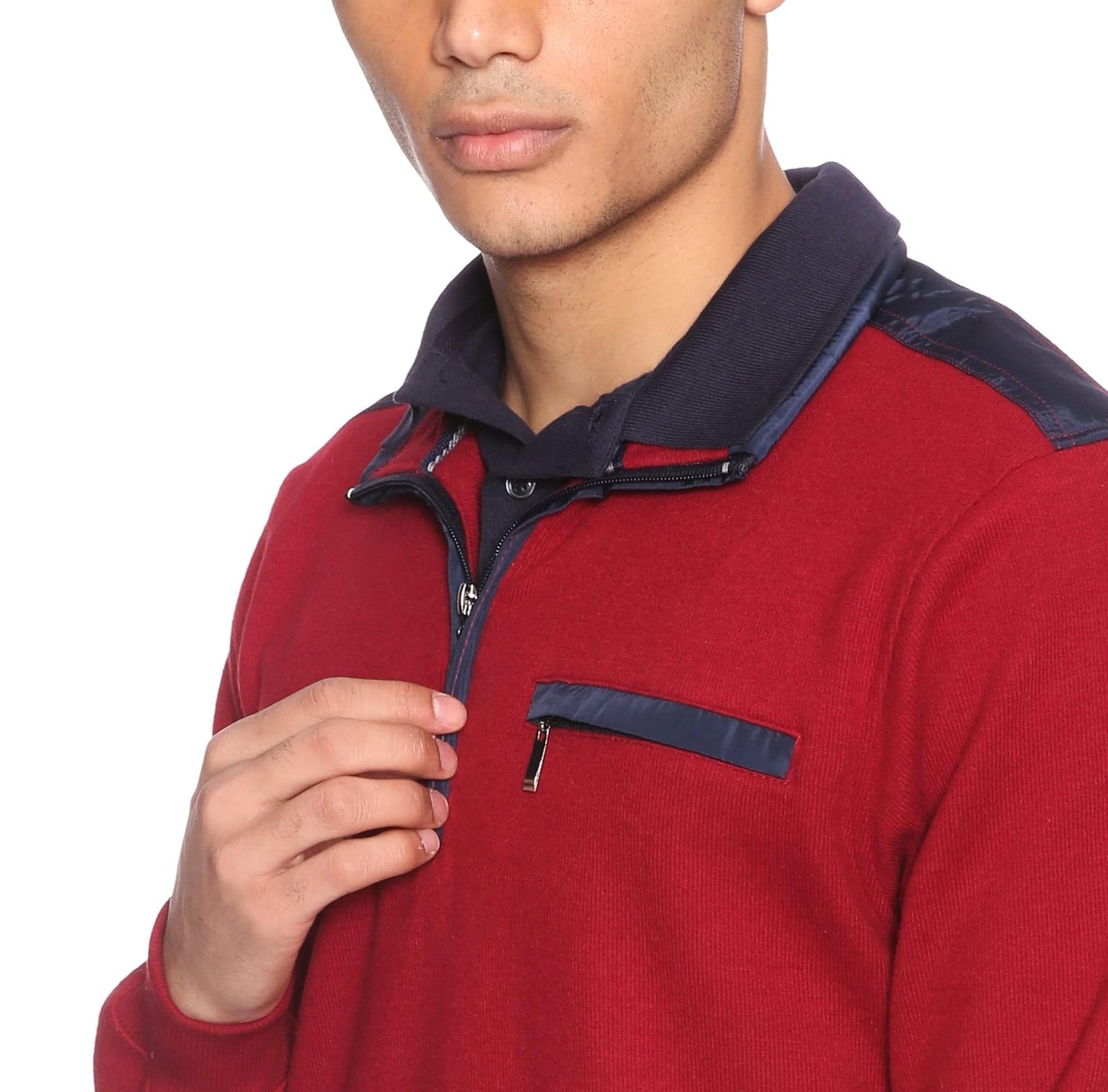 Bardis Wear men`s Sweatshirt , Dark Red