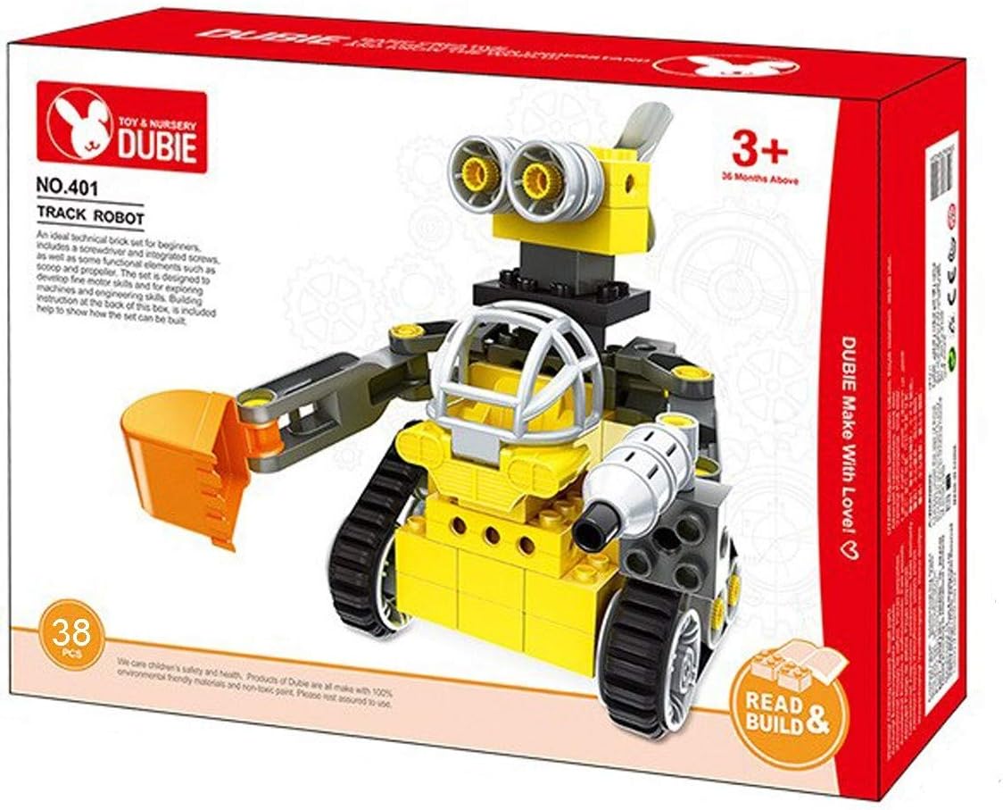 Dubie 401 Robot Shaped Building Blocks - 41 Pieces