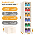 CFBF Foldable Shoe Storage Box – 6-Tier Plastic Cabinet with Clear Door