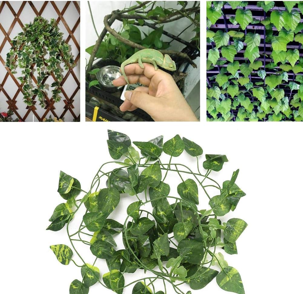 Wonka Artificial Flexible Vine Reptile Habitat Decor Green Leaves – Safqqa Egypt