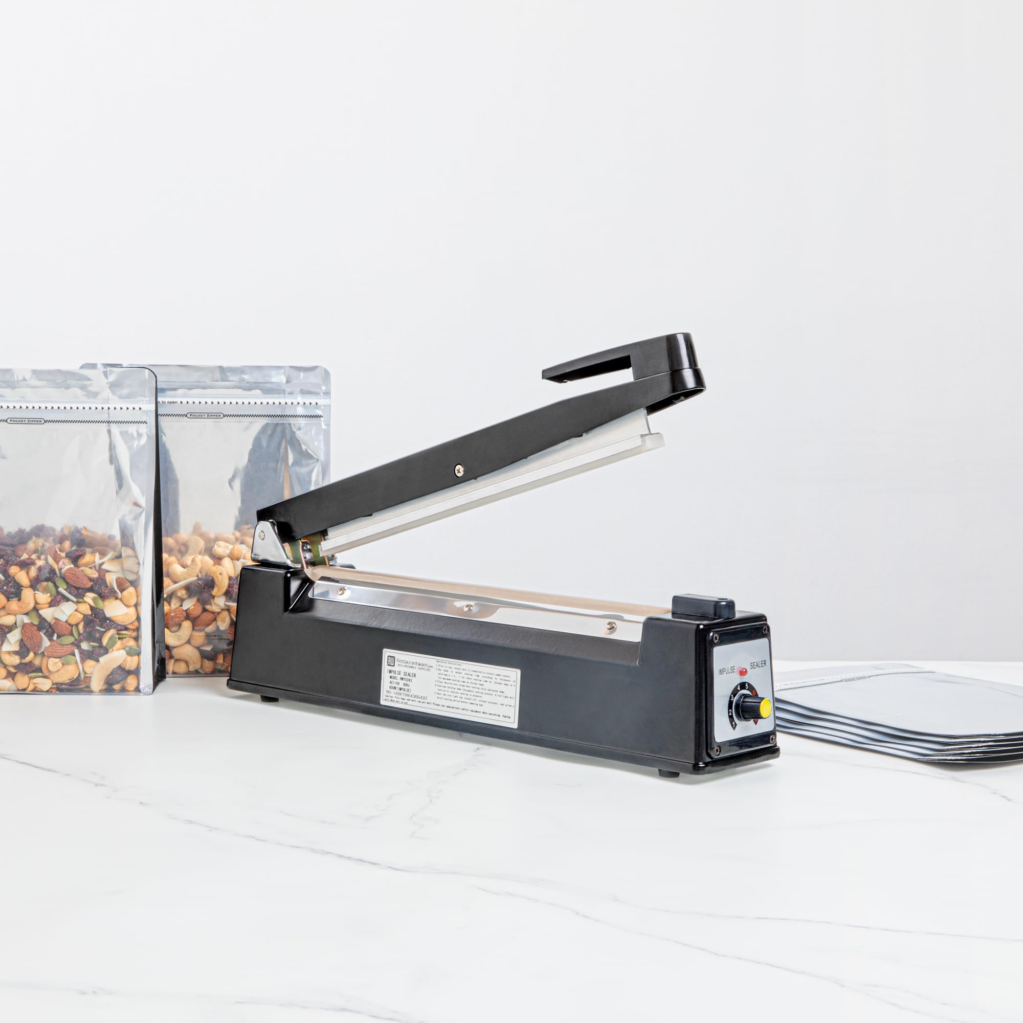 Restaurantware Handheld Heat Sealer, Impulse Bag Sealer - 12" Black Extra Heating Element 1ct Box-Damage Box