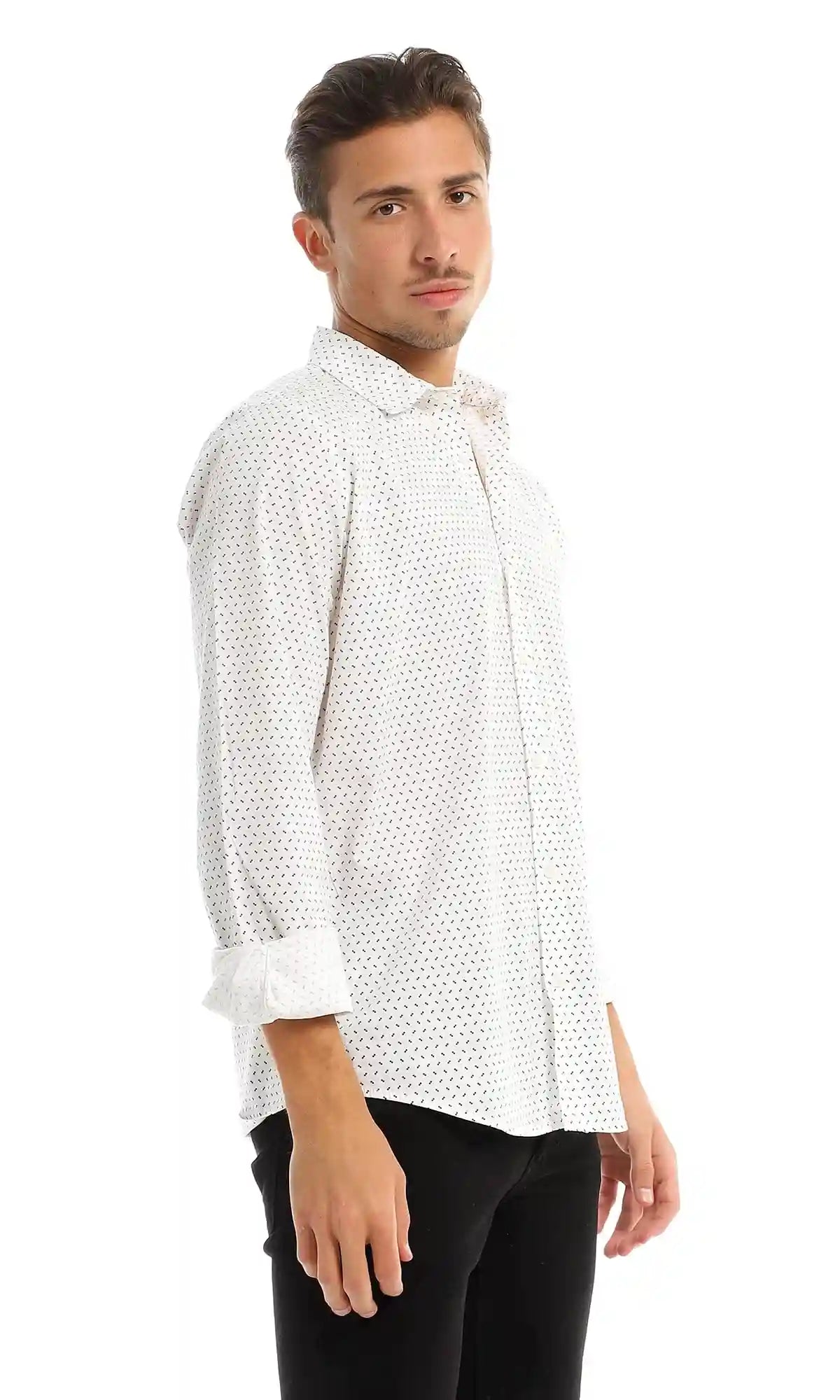 Ravin Mens S8M604 Shirt, White