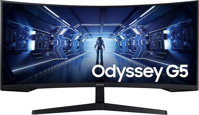 Samsung Odyssey G5 34 Inch Curved Gaming Monitor 1000R (Damage Box)