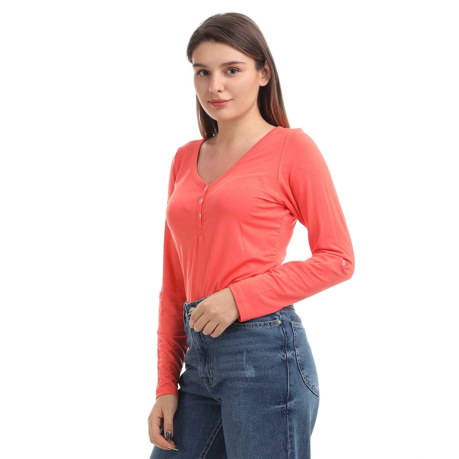 ESLA Long-sleeved plain top - Blouses For Womens - Safqqa Egypt