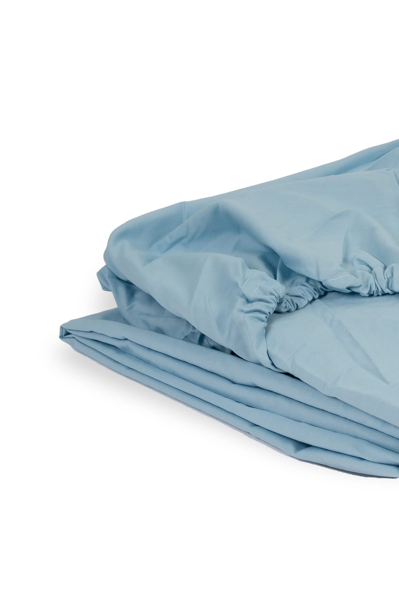 Home of linen-fitted sheet, size 180 * 200cm,baby blue