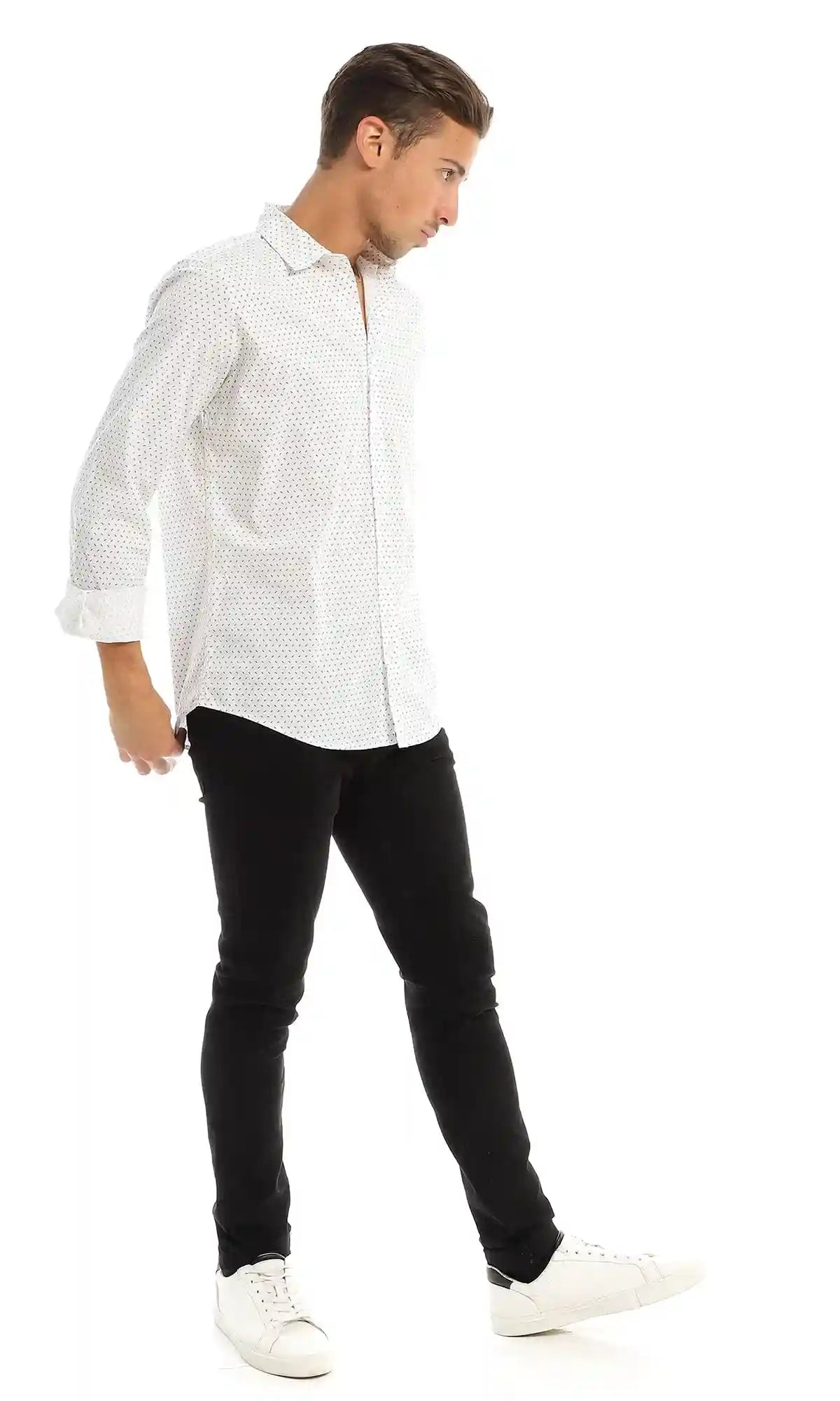 Ravin Mens S8M604 Shirt, White