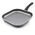 Celar Aluminum Soft Touch Fitting Square Grill Pan, 26 cm Size, Grey, Made In Portugal
