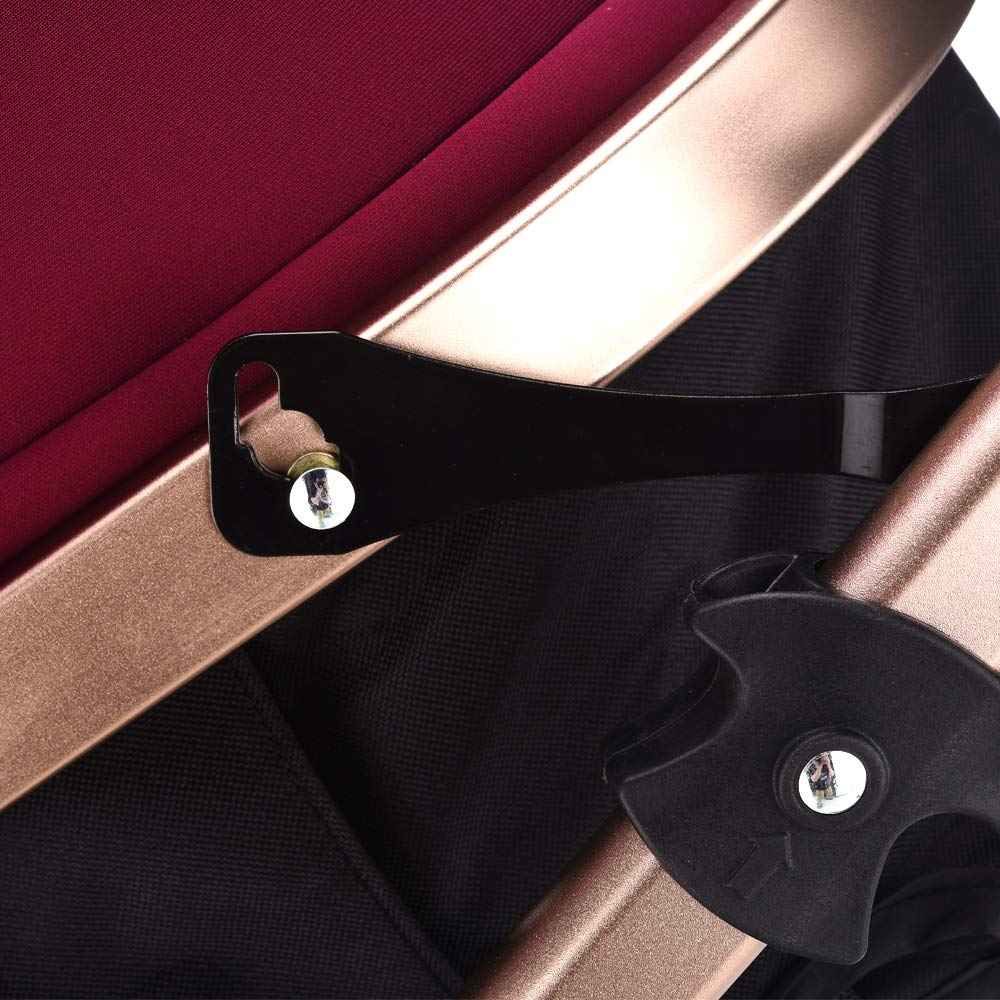 Teknum - 3 in 1 Pram Stroller Story, Diaper Bag & Hooks - Wine Grey – Safqqa Egypt