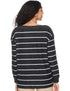 Matalan Women’s Striped Long Sleeve Boat Neck Pullover