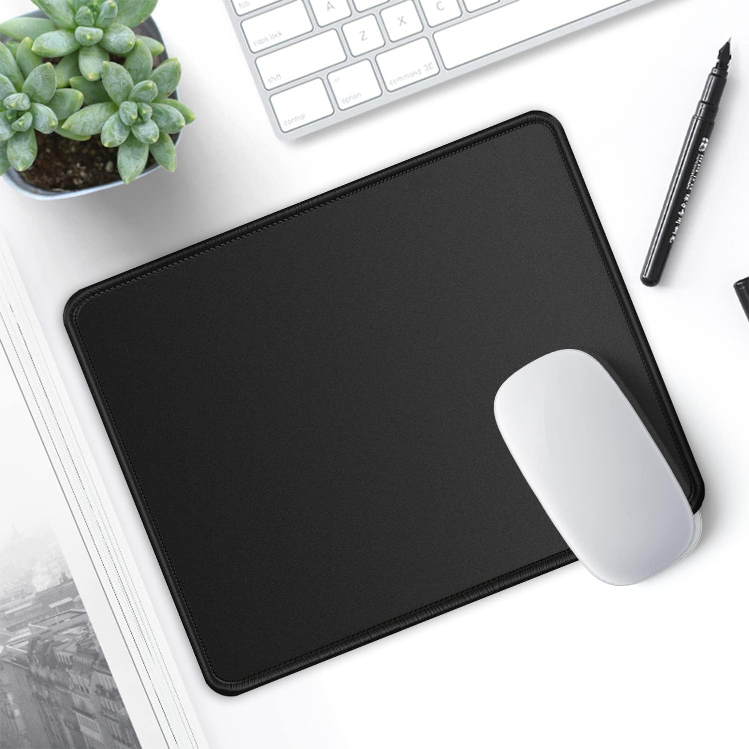 ITNRSIIET Mouse Pad with Stitched Edge, Premium-Textured Square Mouse Mat,Washable Mousepads with Lycra Cloth, Non-Slip Rubber Base Mousepad for Laptop, Computer, PC, - Safqqa Egypt