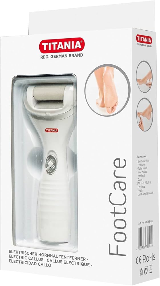 جهاز تيتانيا للعناية بالقدم – إزالة الكالو/مساح كهربائي للقدم