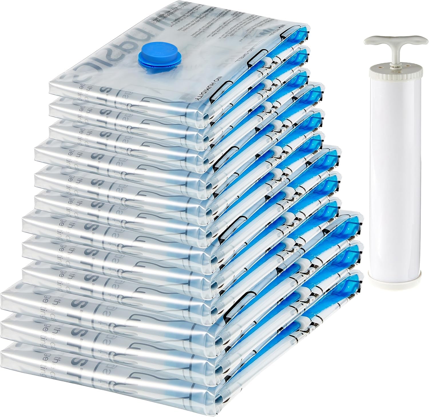 Amazon Basics Space-Saving Vacuum Storage Bags with Hand Pump for Travel