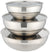 SAS Refrigerator Storage Set 3 Pieces – Stainless Steel Containers for Food Storage- Have Scratches