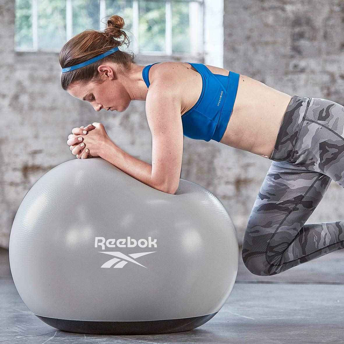 Reebok Unisex's Stability Gymball-55 cm, Grey - Safqqa Egypt