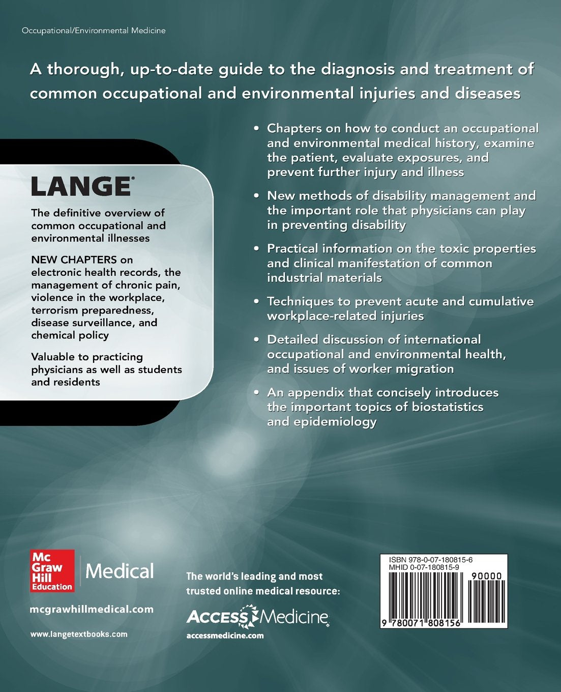 Joseph LaDou CURRENT Occupational and Environmental Medicine 5/E