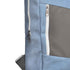 Accelerate Linear Gray Blue Leather Protective 15.6 inch Premium Dual Color Backpack with Front Vertical Pocket | Durable Design compatible with MacBooks and Laptops - Safqqa Egypt