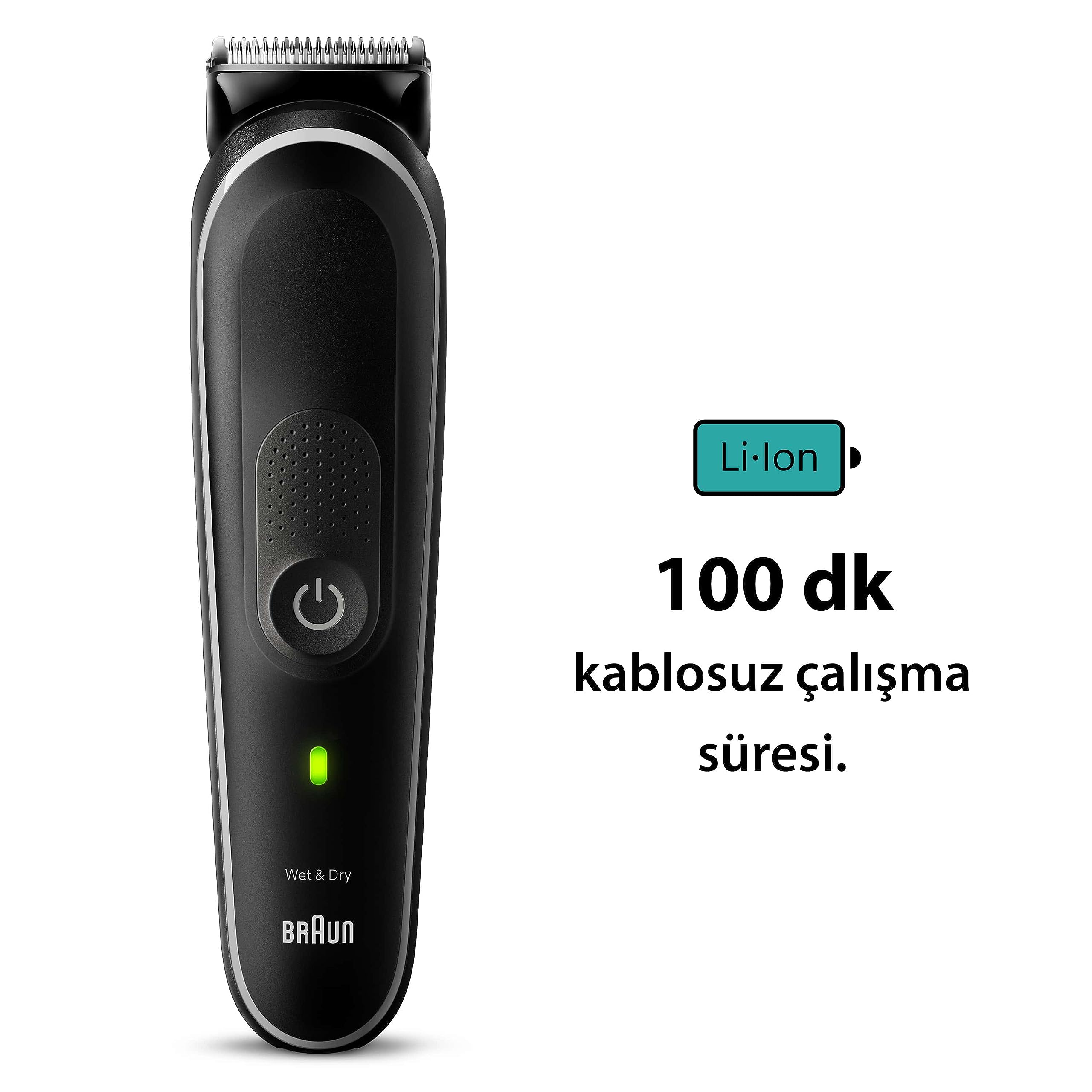 براون ستايل كيت 5 MGK5420 أداة متعددة الاستخدامات للعناية من الرأس إلى القدمين. صُمم لتشذيب اللحية، الجسم، الأنف والأذن بدقة وراحة.