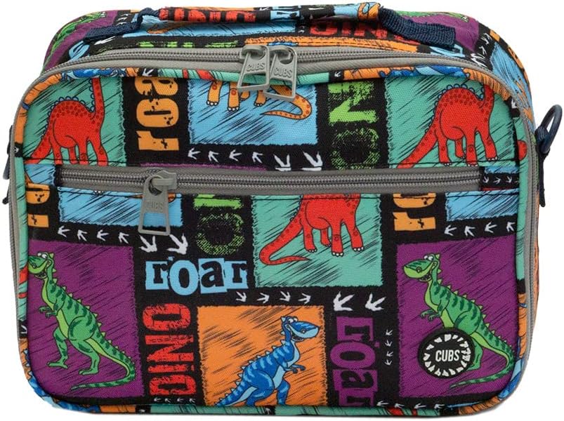 CUBS Classic Dino Kids Lunch Bag with Shoulder Strap