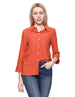 Chica Chevron-Patterned Three-Quarter Sleeves Shirts for Women - Safqqa Egypt