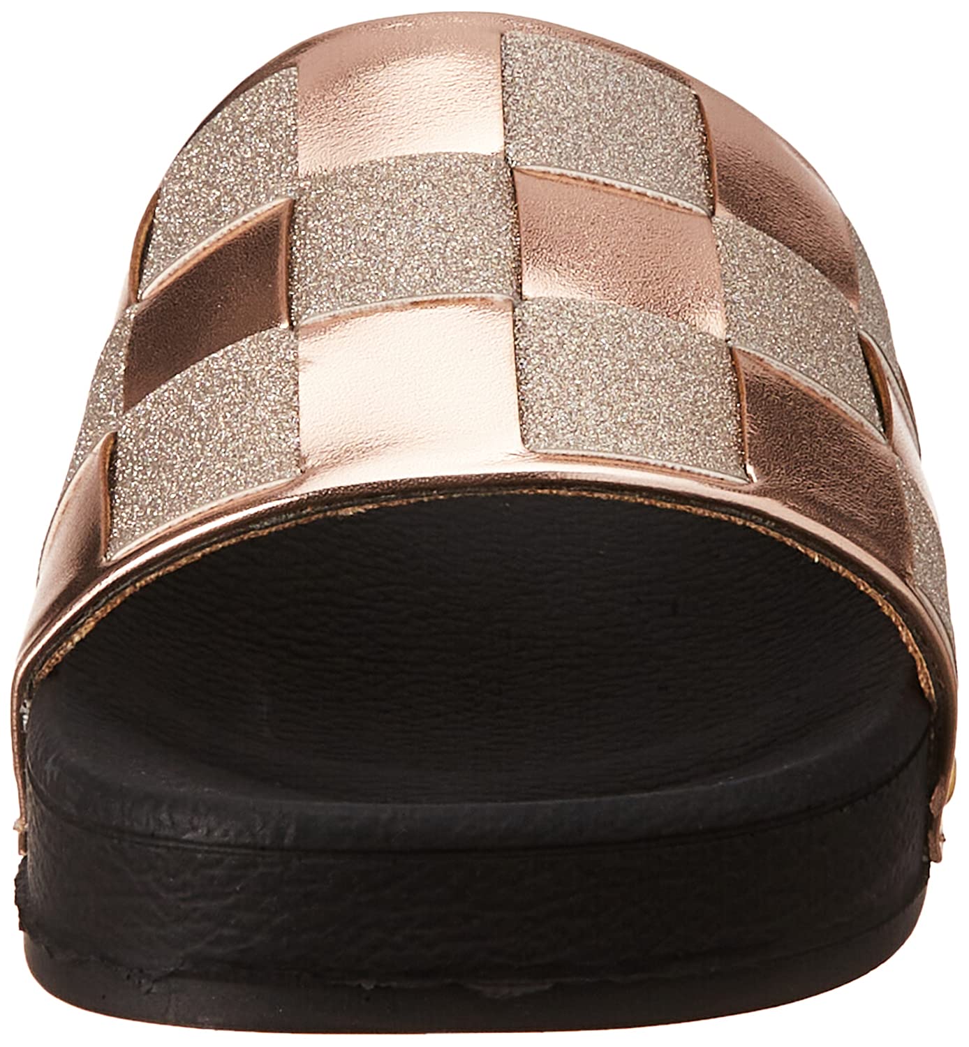 Club Aldo Basket Weave Contrast Sole Slides for Women