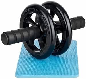 Abdominal Roller Wheel with Extra Thick Knee Mat - Body Strength Training Machine Gym Muscle Exerciser JSYP16