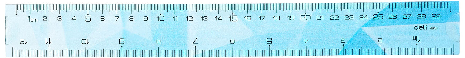 Deli School Supplies Ruler H651 Assorted - Large