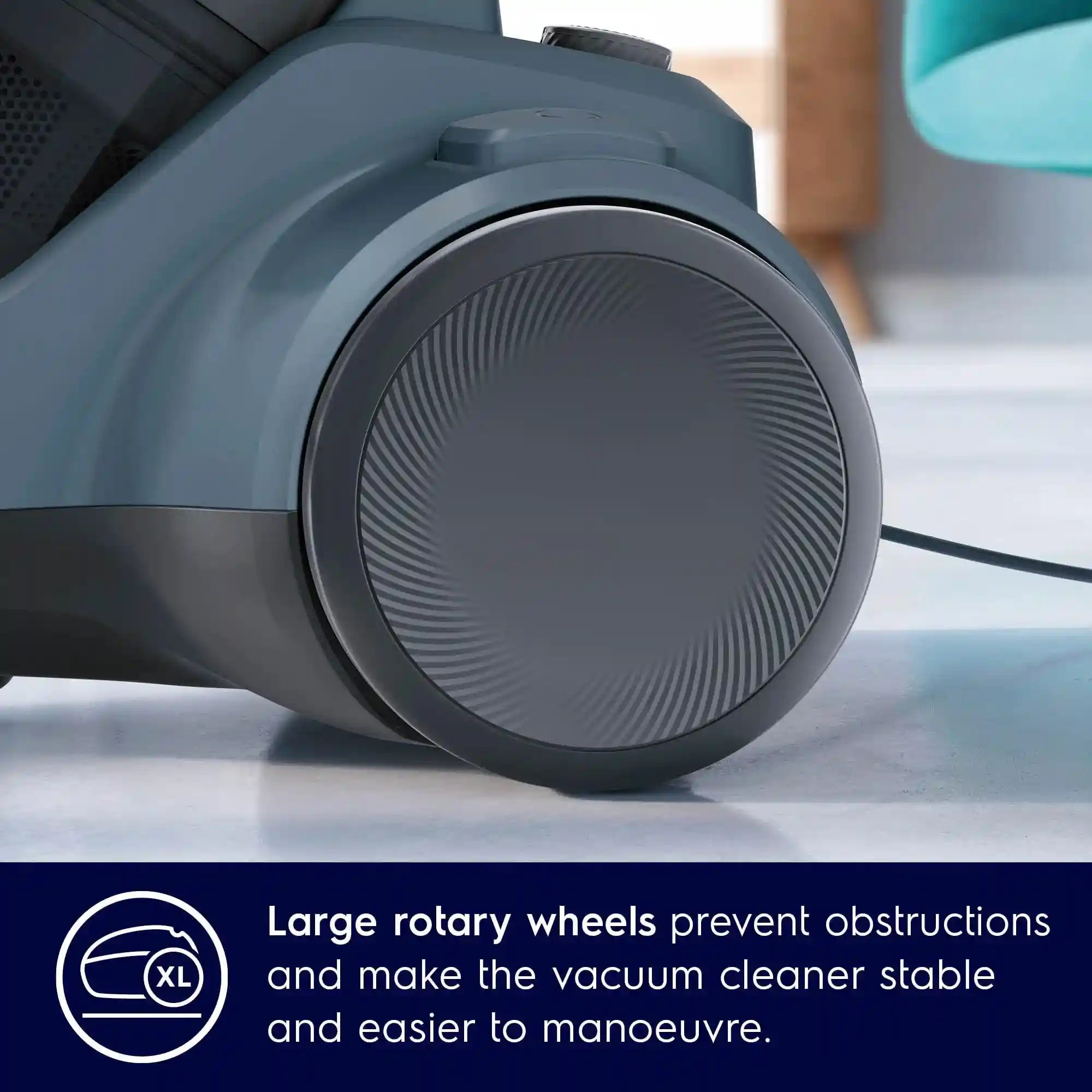 Electrolux 2000W Canister Bagless Vacuum Cleaner with 4 Steps Filtration & Washable Filter for Pet Hair, Carpet, Tile, Hard Floor, 1.8L Dust Capacity, Easy Emptying with Single Button Release, EC412DB- Have Scratches And It has a simple cut - Safqqa Egypt