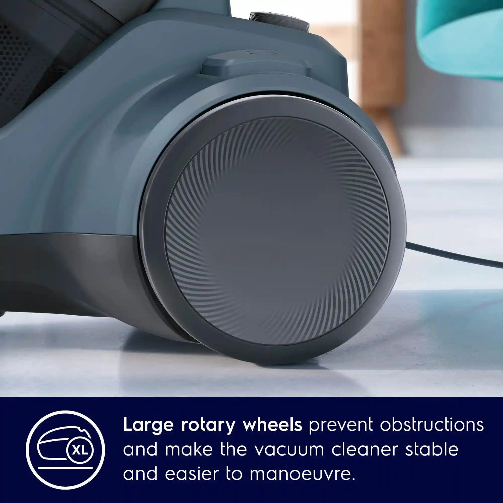 Electrolux 2000W Canister Bagless Vacuum Cleaner with 4 Steps Filtration & Washable Filter for Pet Hair, Carpet, Tile, Hard Floor, 1.8L Dust Capacity, Easy Emptying with Single Button Release, EC412DB- Have Scratches And It has a simple cut - Safqqa Egypt