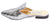 U By Misura Sequin Notched Vamp Almond Toe Mule for Women - Silver