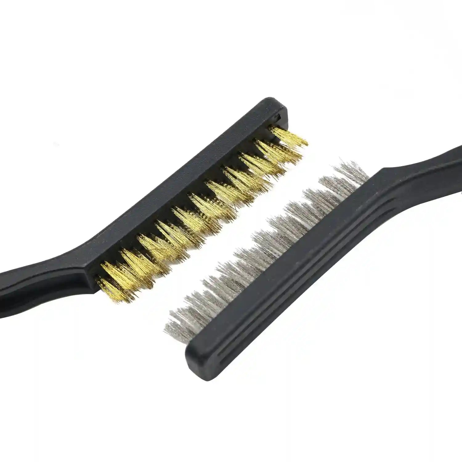 DE LUJO D-LOGO 3 Piece Wire Brush Set - Gas Stove Cleaner Grease Residue Walls Hood Brush Set Steel/Nylon/Copper Wire Brush Set for Cleaning and Rust Removal - Safqqa Egypt