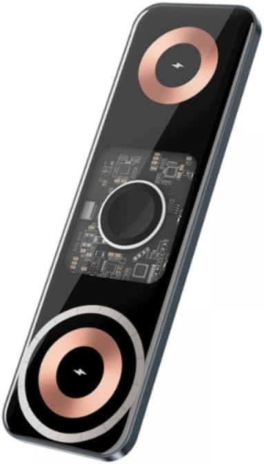 WiWU Wi-W010 Matrix 3 في 1 شاحن لاسلكي، أسود