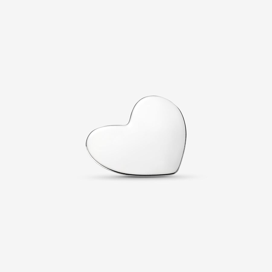 Medium heart silver plate