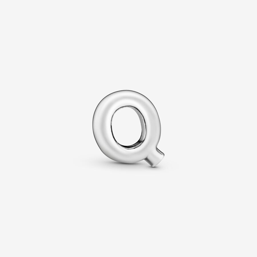 Pandora Letter Q Petite Charm – Sterling Silver Alphabet Element