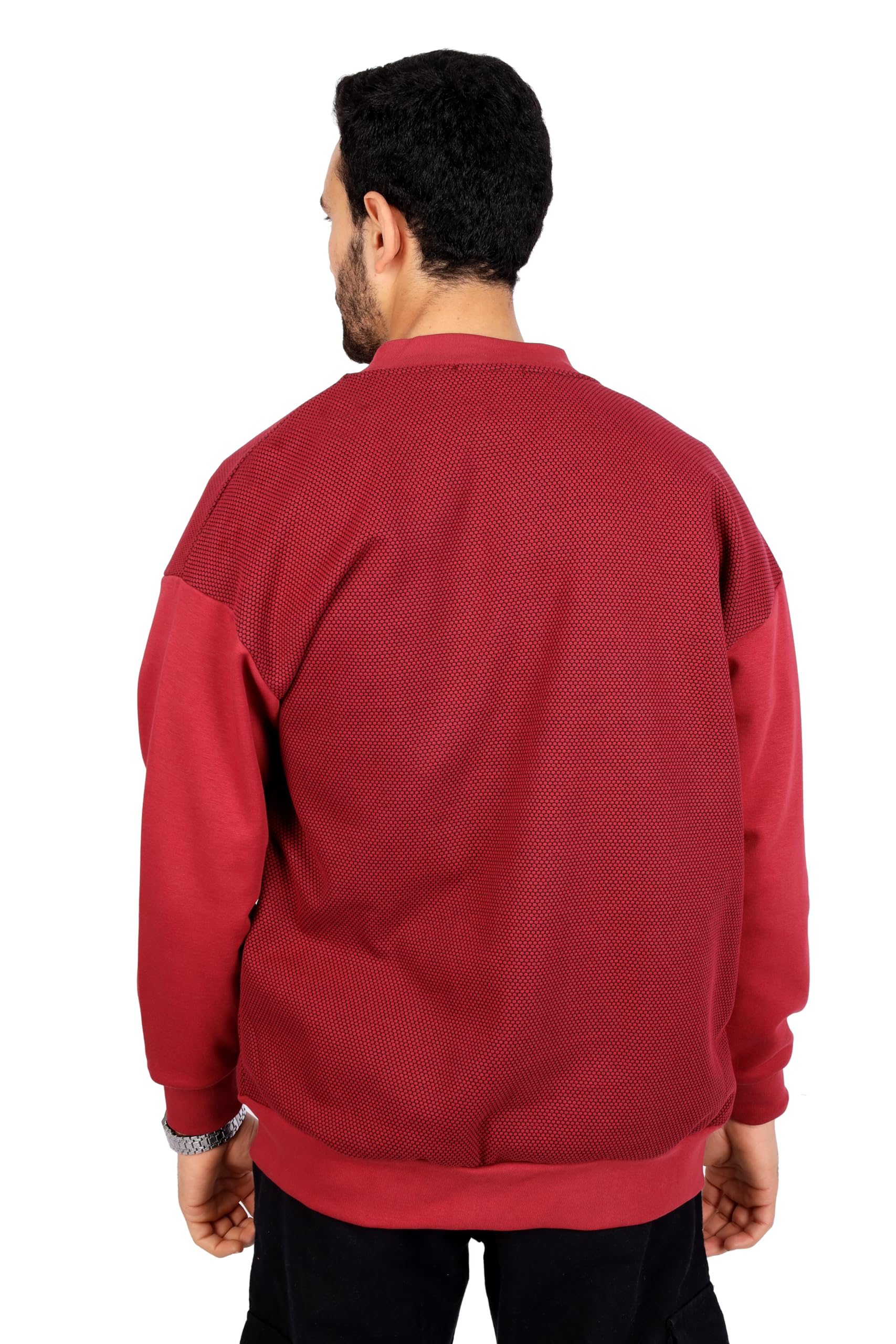 FIRE WOOD mens Milton cotton half collar long sleeves and pocket Sweatshirt - Safqqa Egypt