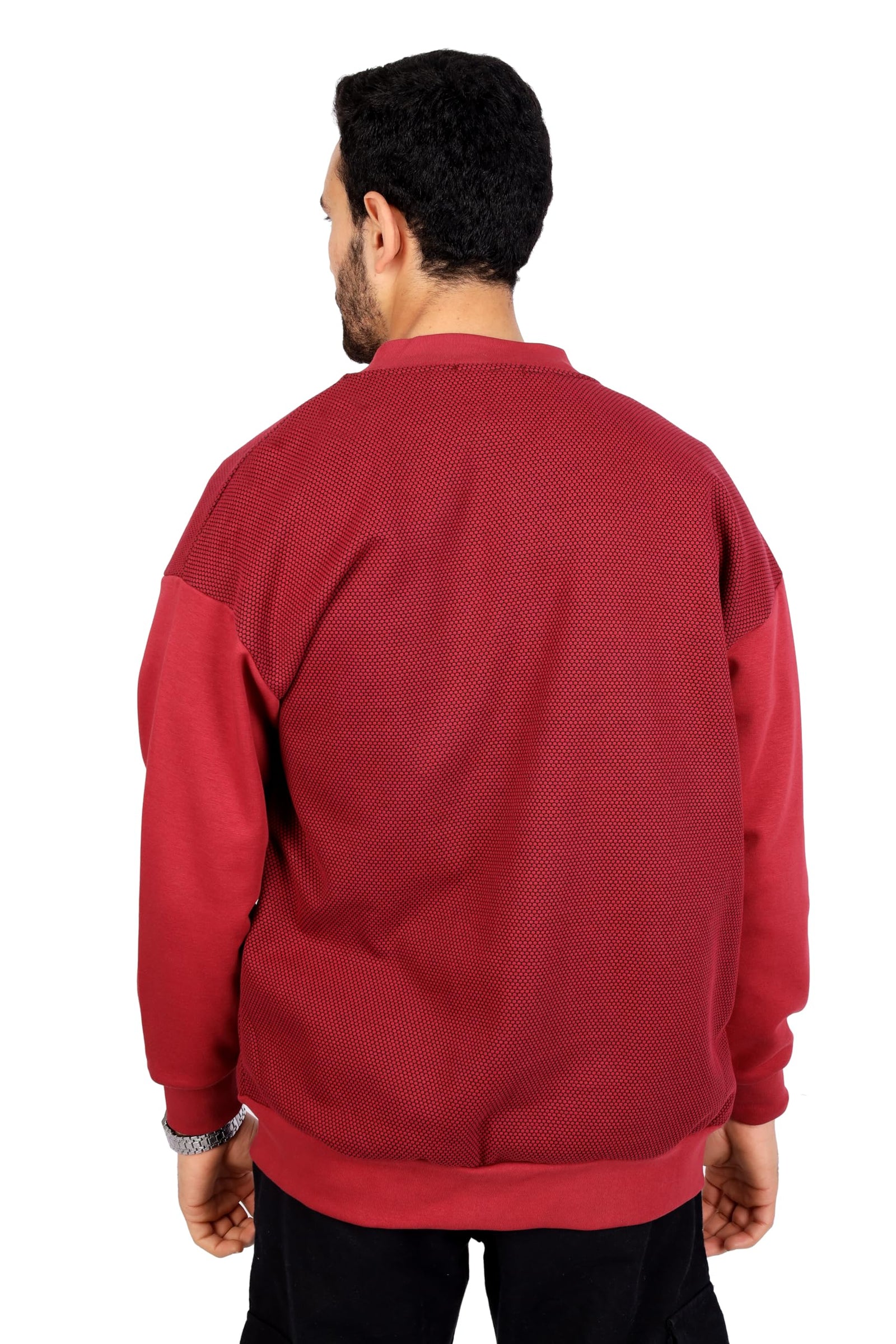 FIRE WOOD mens Milton cotton half collar long sleeves and pocket Sweatshirt - Safqqa Egypt