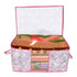 Fun Homes Metallic Leafy Print Underbed Storage Bags – 2 Pieces Non-Woven Cloth Organiser with Transparent Window