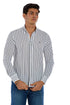 Dockland Vertical Stripped Shirt For Men,• Long sleeves suitable for versatile styling.