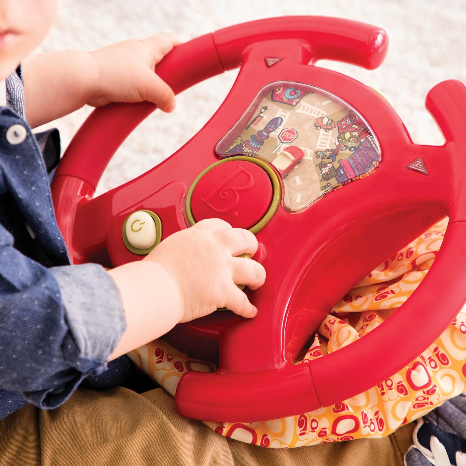 B. toys by battat bx1148z youturns steering wheel-interactive driving toy for toddlers