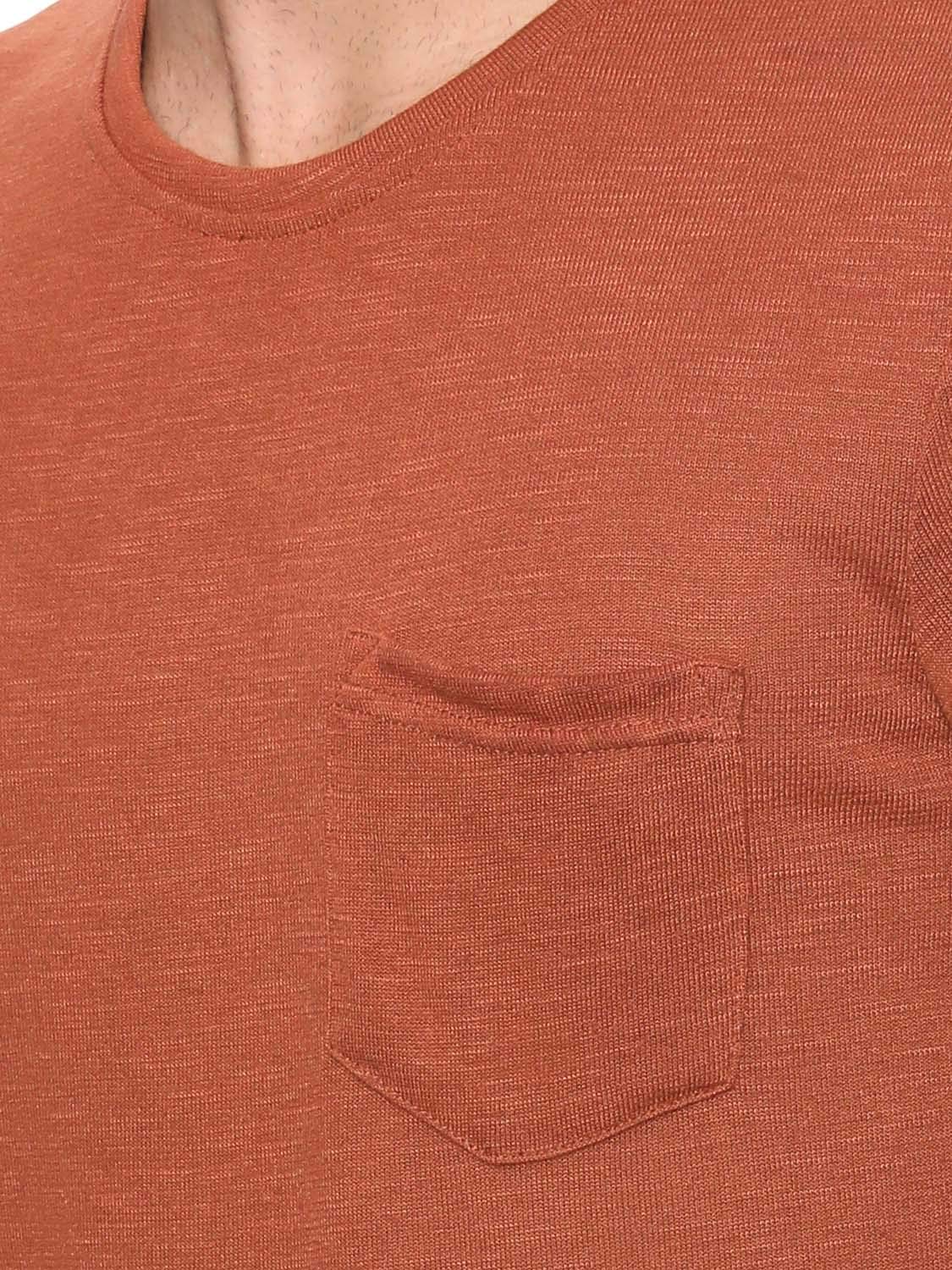 DeFacto Basic Chest Pocket Round Neck Short Sleeves T-Shirt for Men