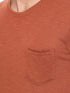 DeFacto Basic Chest Pocket Round Neck Short Sleeves T-Shirt for Men