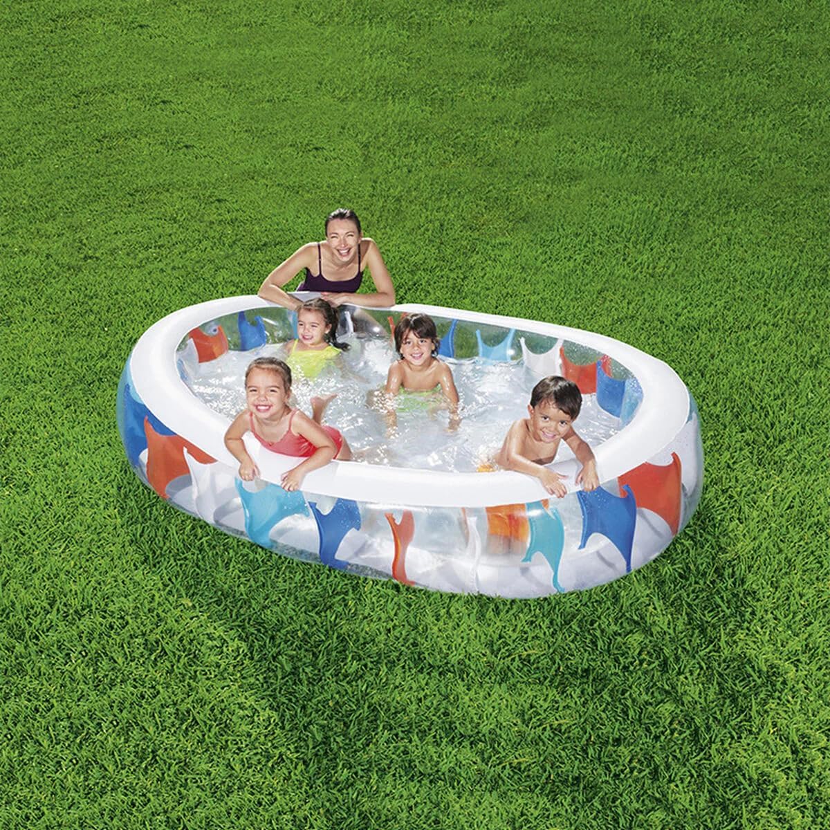 Bestway Inflatable Elliptic-Shaped Swimming Pool
