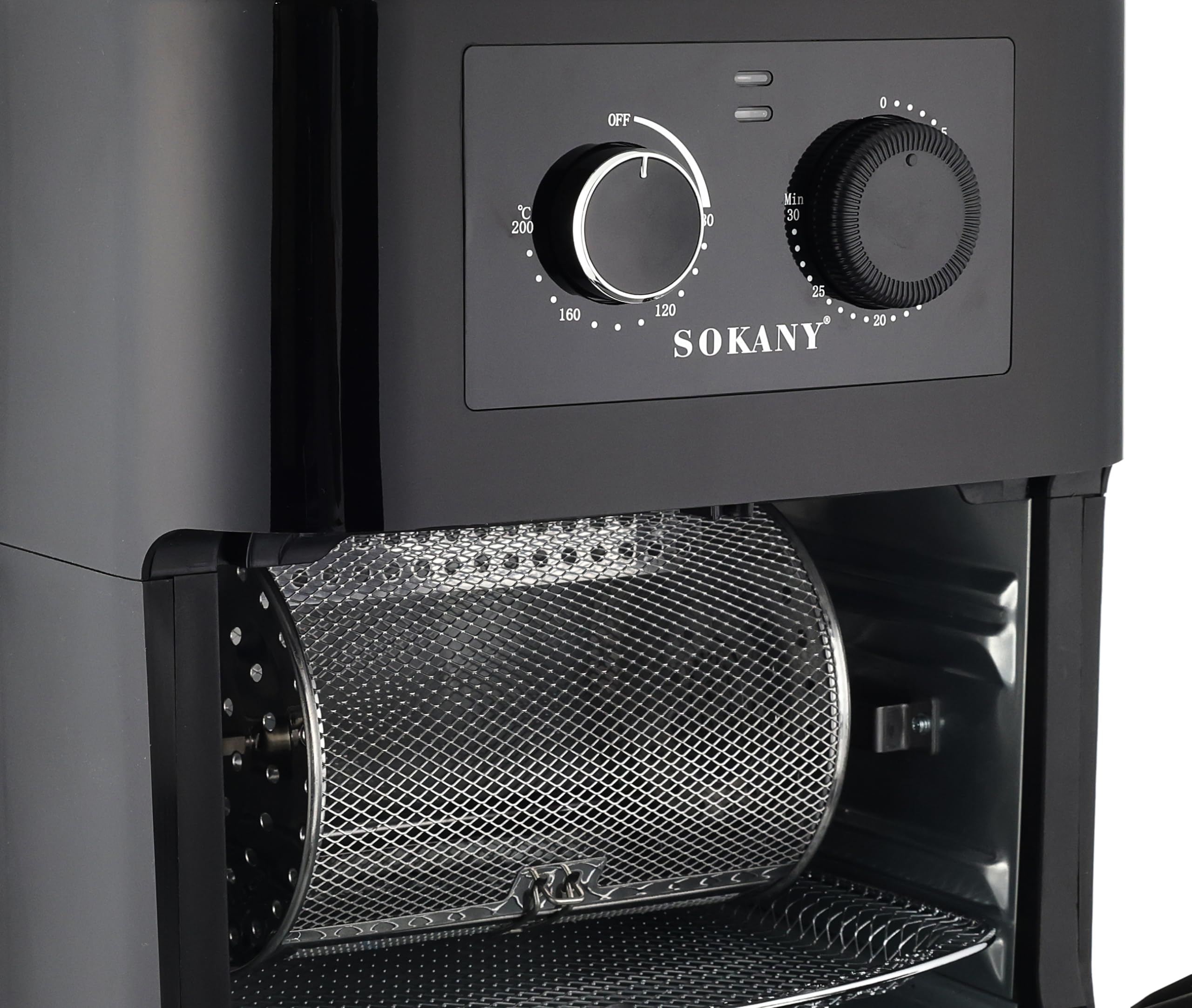 Sokany AF-003 Super Air Fryer 12L, 1700W – Black | Powerful & Spacious with Minor Scratches
