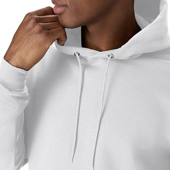 Hanes Men Hoodie White Casual Sweatshirt