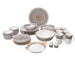 Royal Alfredo Blue Arabesque 36-Piece Dinner Set – Elegant Porcelain Tableware Box Damage - Safqqa