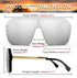 FEISEDY Classic Rimless Sunglasses – Stylish Retro Design for Women & Men