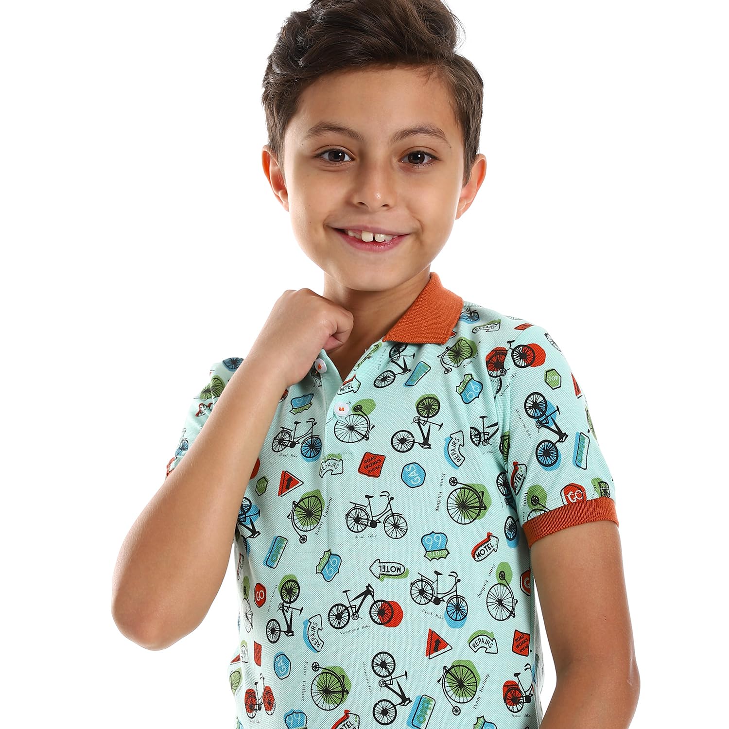 Andora Boys Figure-35S23B30302 Polo Shirt , - Safqqa Egypt